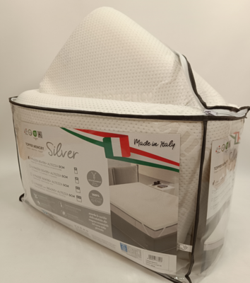 1P TOPPER MATTRESS COVER 80X190 MEMORY SILVER Tellini S.r.l. Wholesale Clothing